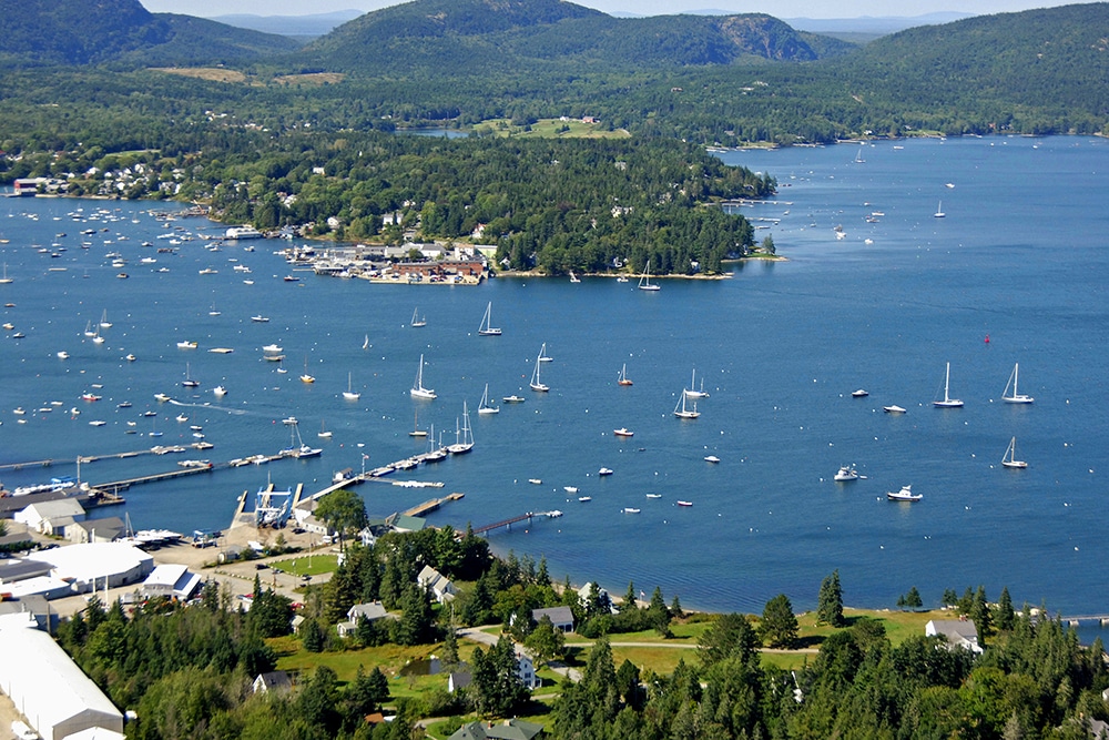 Southwest Harbor from the Air
